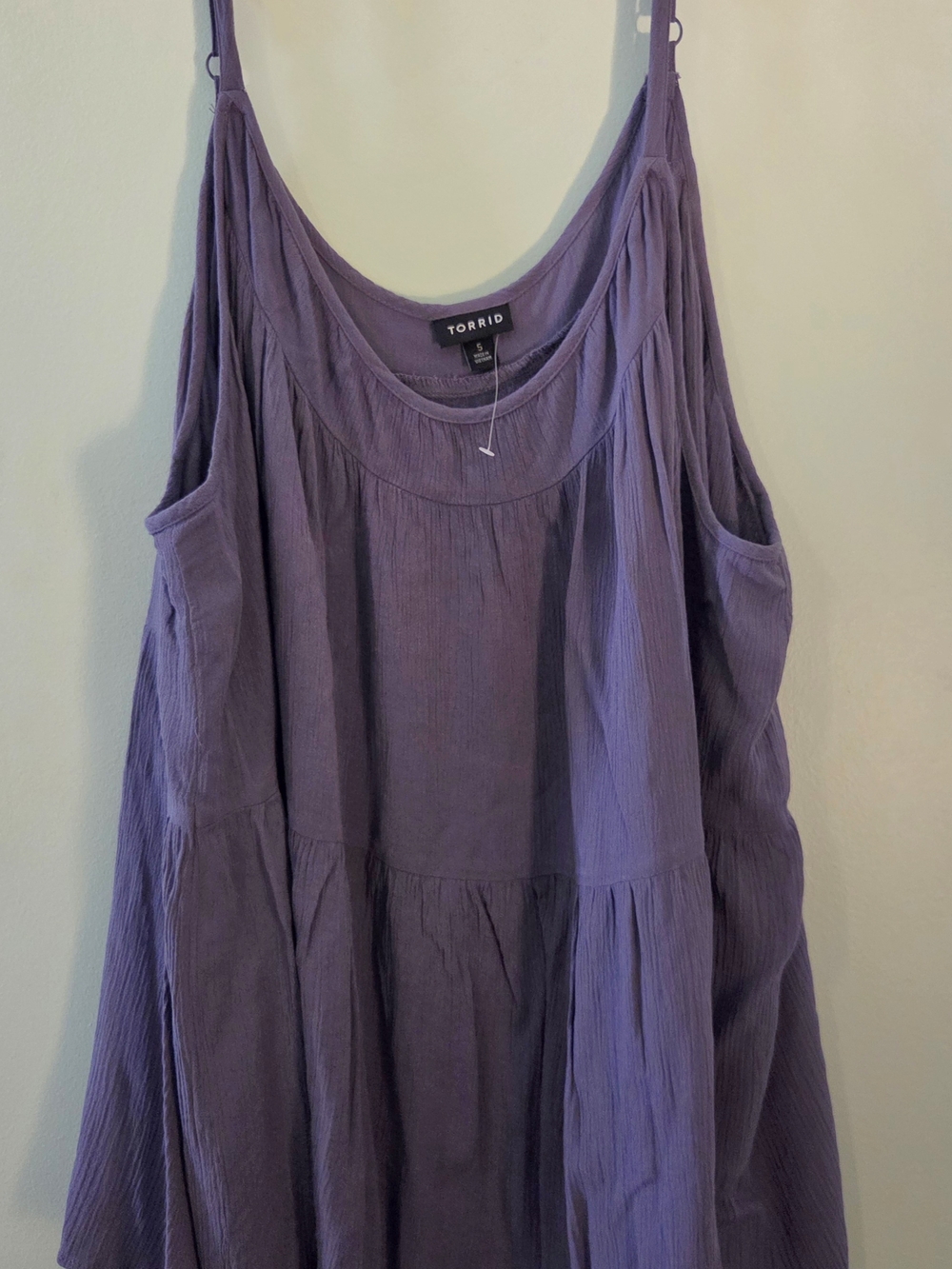 Torrid Lavender Tiered Tank